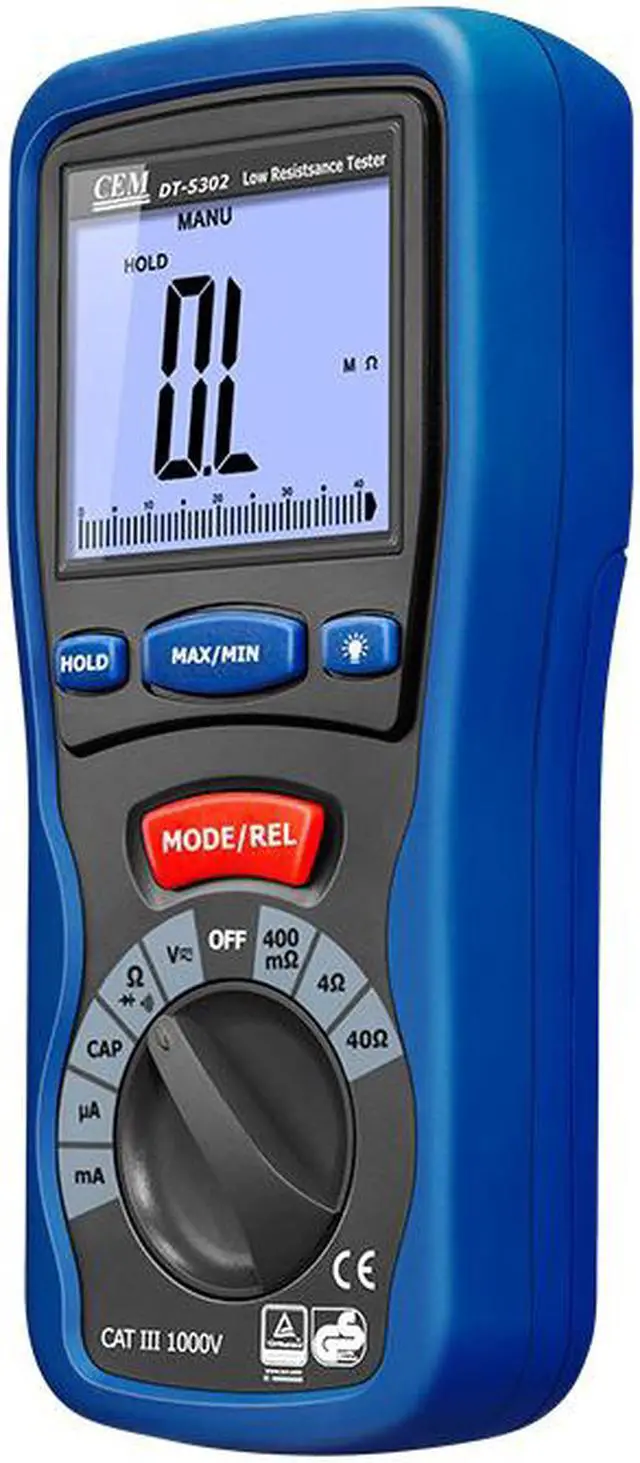 Main image of CEM DT-5302 Digital Multimeter with Kelvin(4-wire)Small Resistance Measurement