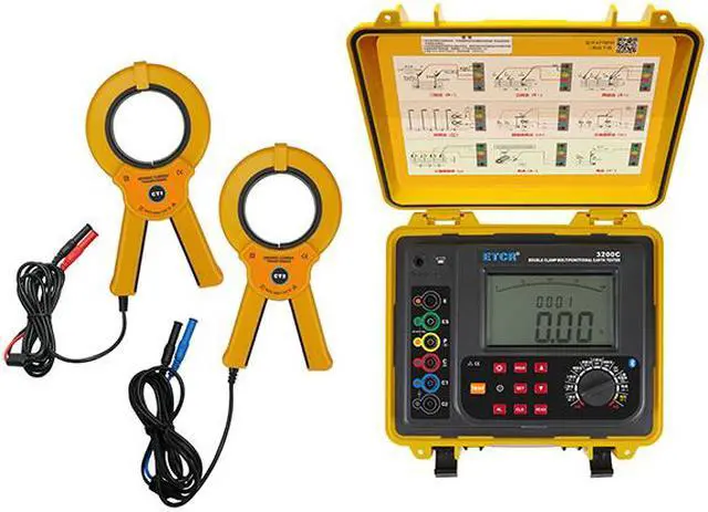 Alt view image 2 of 4 - ETCR3200C Double Clamp Multi-function Earth Resistance Tester CT Size F70mm