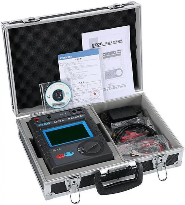 Alt view image 3 of 4 - ETCR3800A Lightning Protection Component Tester Touch color LCD