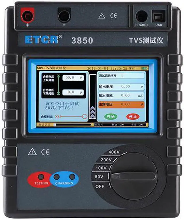Main image of ETCR3850 TVS Tester Transient Suppression Diode Tester 0~400V