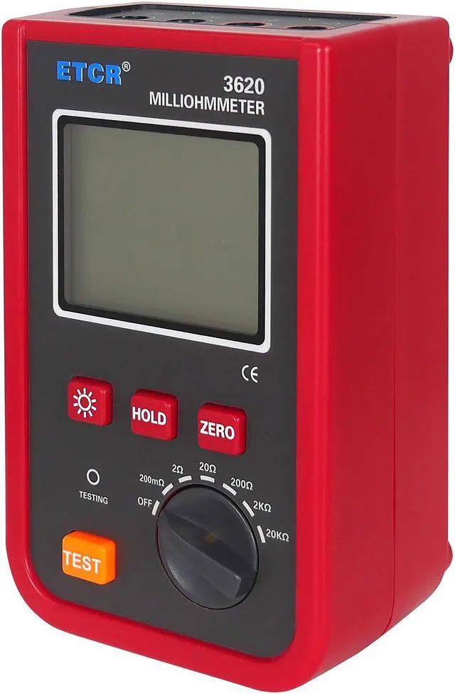 Alt view image 3 of 4 - ETCR3620 Portable Milliohmmeter DC Low Value Resistance Tester
