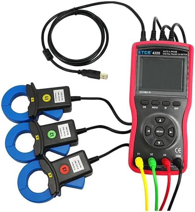 Alt view image 2 of 4 - ETCR4320 Large Caliber Three-phase Digital Phase Voltmeter
