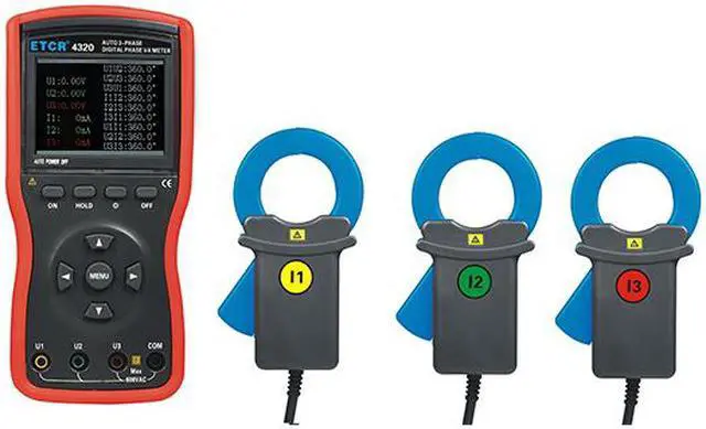 Main image of ETCR4320 Large Caliber Three-phase Digital Phase Voltmeter