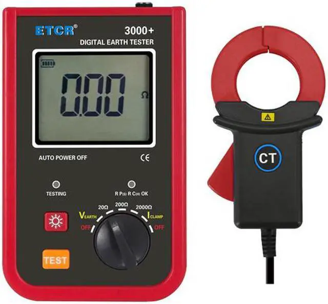 Main image of ETCR3000+ Digital Earth Resistance Tester Resistance Range 0.10O ~ 2000O