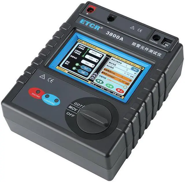 Alt view image 2 of 4 - ETCR3800A Lightning Protection Component Tester Touch color LCD