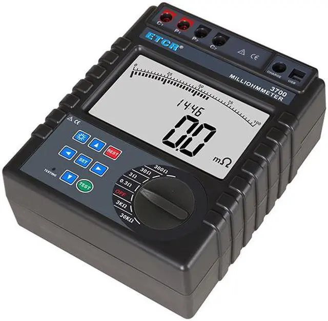 Alt view image 2 of 4 - ETCR3700 Intelligent Equipotential Bonding Resistance Tester 0.0001O~30.00kO