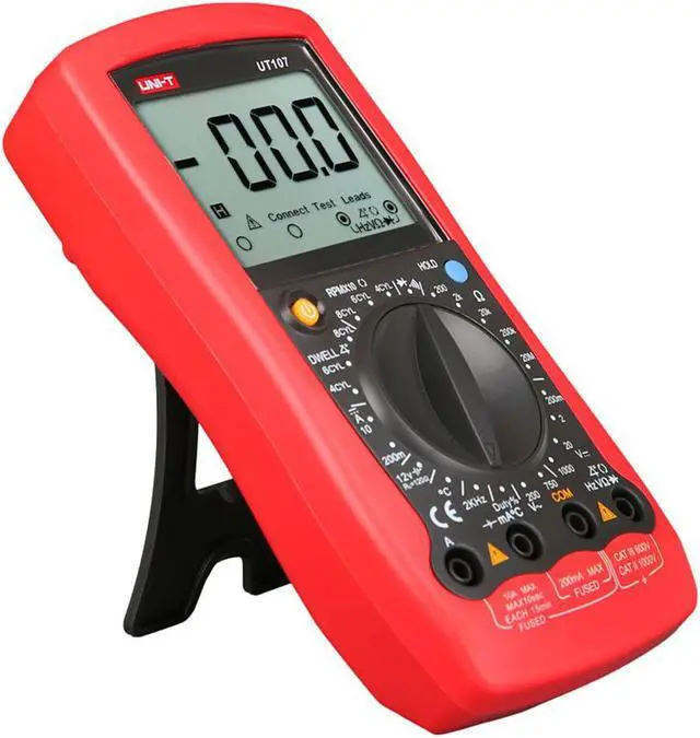 Alt view image 2 of 6 - UNI-T UT107 Portable Digital Automotive Tester Voltage Temp Multimeter Meter