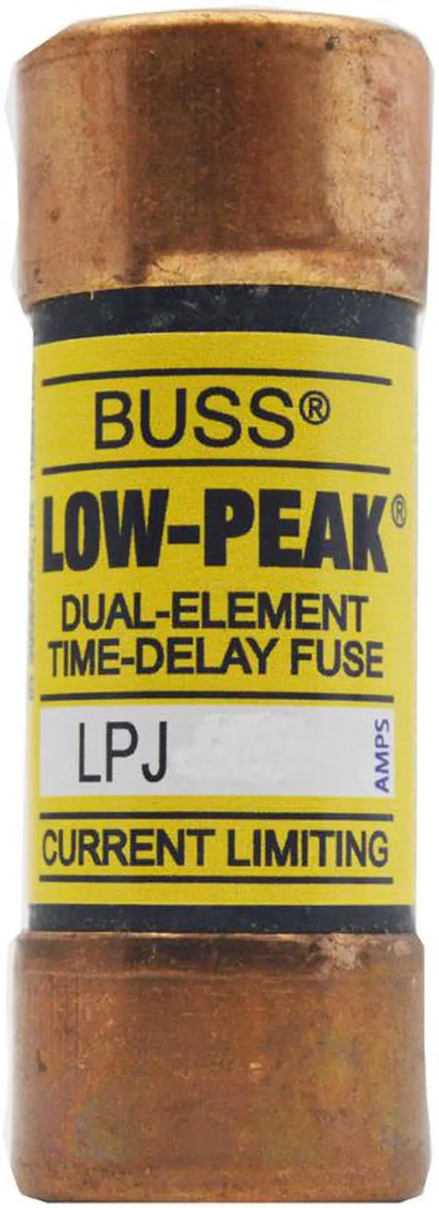 Main image of Bussmann LPJ-6SP (LPJ6SP), Fuse 6A Time Delay Class J Dual Element 600V New