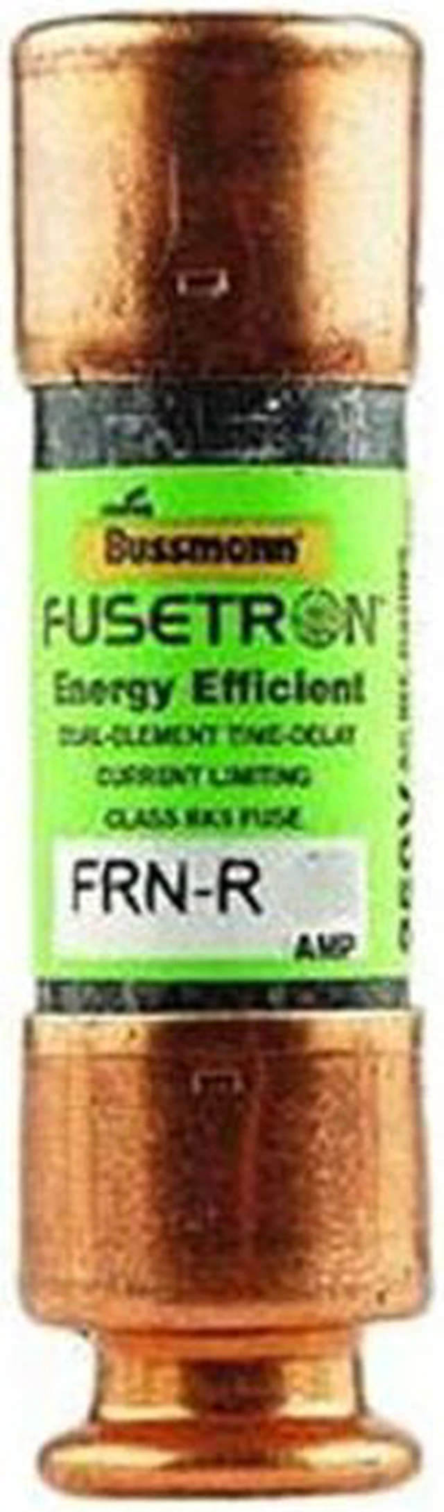 Main image of Bussmann FRN-R-15 (FRN-R-15) 15Amp Fusetron Dual Element Time-Delay Fuse 250V
