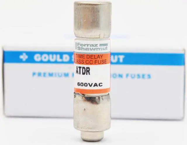 Alt view image 3 of 4 - Ferraz Shawmut ATDR-1-6/10 (ATDR 1.6) 1.6Amp 600V Slow Blow Class CC Cartridge Fuse