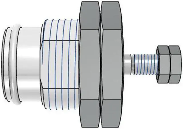 Alt view image 3 of 6 - FESTO EGZ-16-10 Screw-In Cylinder 15040 Stroke 10 mm