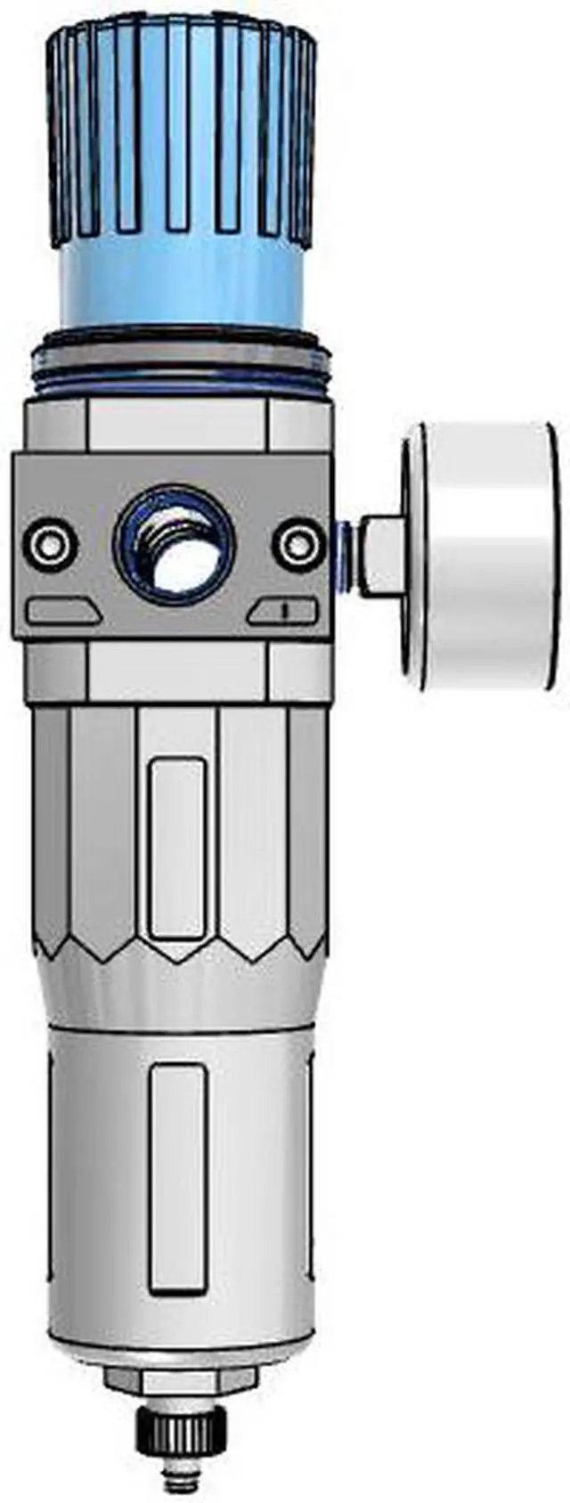 Alt view image 4 of 6 - FESTO FRC-1/2-D-MIDI-A Service Unit 159591 43 cm3