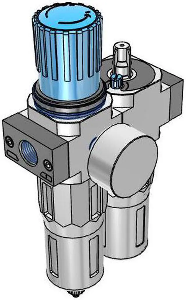 Alt view image 5 of 6 - FESTO FRC-1/2-D-MIDI-A Service Unit 159591 43 cm3