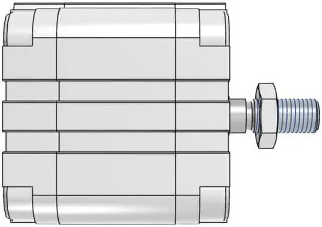 Alt view image 3 of 6 - FESTO ADVU-40-15-A-P-A Compact Cylinder 156628 Stroke 15 mm