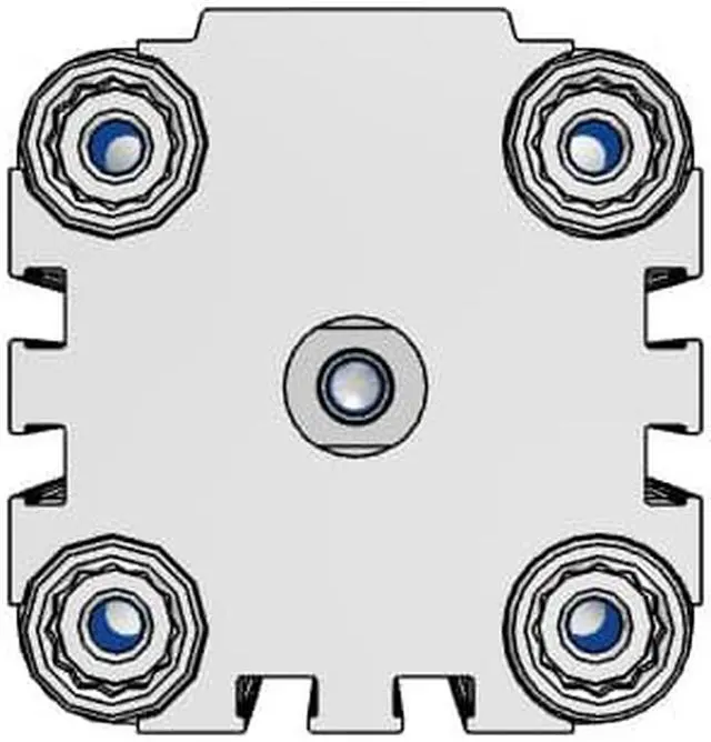 Alt view image 3 of 6 - FESTO ADVU-40-60-P-A Compact Cylinder 156548 Stroke 60 mm