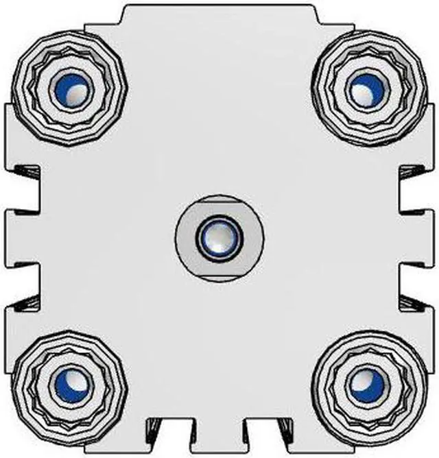 Alt view image 5 of 6 - FESTO ADVU-40-50-P-A Compact Cylinder 156547 Stroke 50 mm