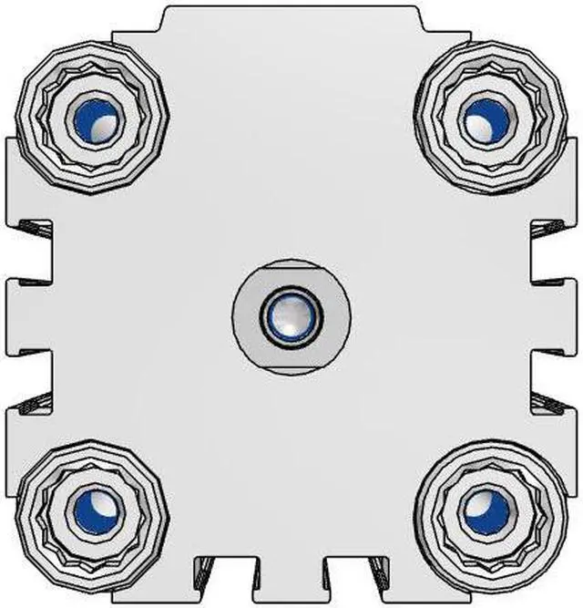 Alt view image 3 of 6 - FESTO ADVU-40-80-P-A Compact Cylinder 156549 Stroke 80 mm