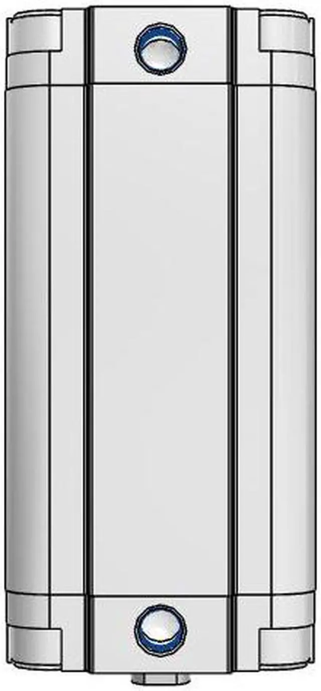 Alt view image 4 of 6 - FESTO ADVU-40-80-P-A Compact Cylinder 156549 Stroke 80 mm