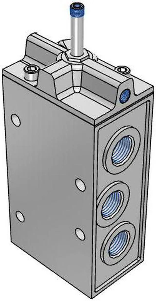 Alt view image 5 of 7 - FESTO MFH-5-1/2-S Solenoid Valve 35547 Width 52 mm