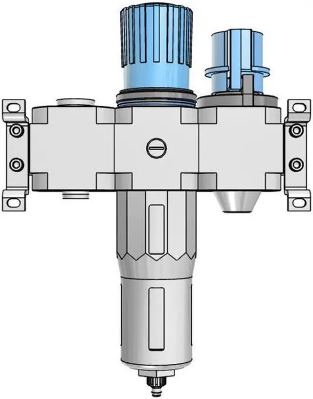 Alt view image 3 of 6 - FESTO LFR-1/2-D-MIDI-KB Service Unit Combination 185727 Series D