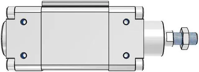 Alt view image 2 of 6 - FESTO DZH-40-25-PPV-A Flat Cylinder 14052 Stroke 25 mm