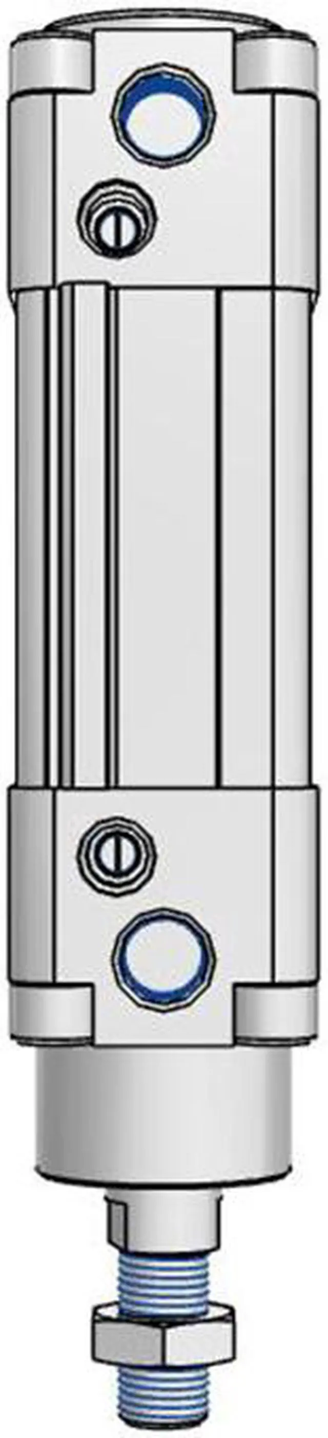 Alt view image 3 of 6 - FESTO DZH-40-25-PPV-A Flat Cylinder 14052 Stroke 25 mm