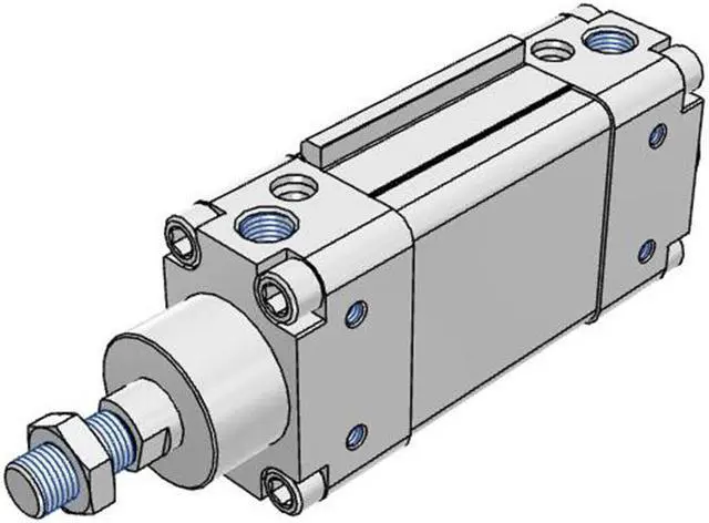 Alt view image 4 of 6 - FESTO DZH-40-25-PPV-A Flat Cylinder 14052 Stroke 25 mm