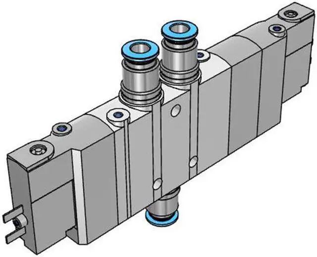 Alt view image 3 of 7 - FESTO CPE14-M1BH-5/3B-QS-6 Solenoid Valve 196895 Width 14 mm