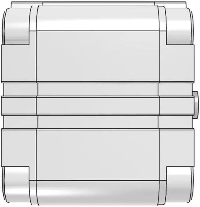 Alt view image 4 of 6 - FESTO ADVU-63-30-P-A Compact Cylinder 156563 Stroke 30 mm