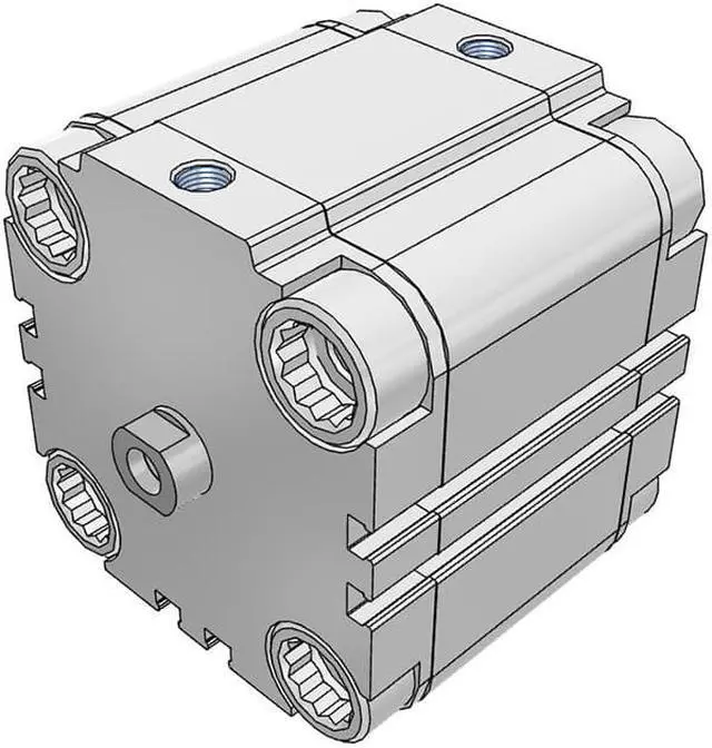 Alt view image 5 of 6 - FESTO ADVU-63-30-P-A Compact Cylinder 156563 Stroke 30 mm