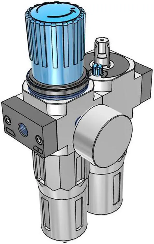 Alt view image 5 of 6 - FESTO FRC-1/4-D-MIDI Service Unit 186497 Series D