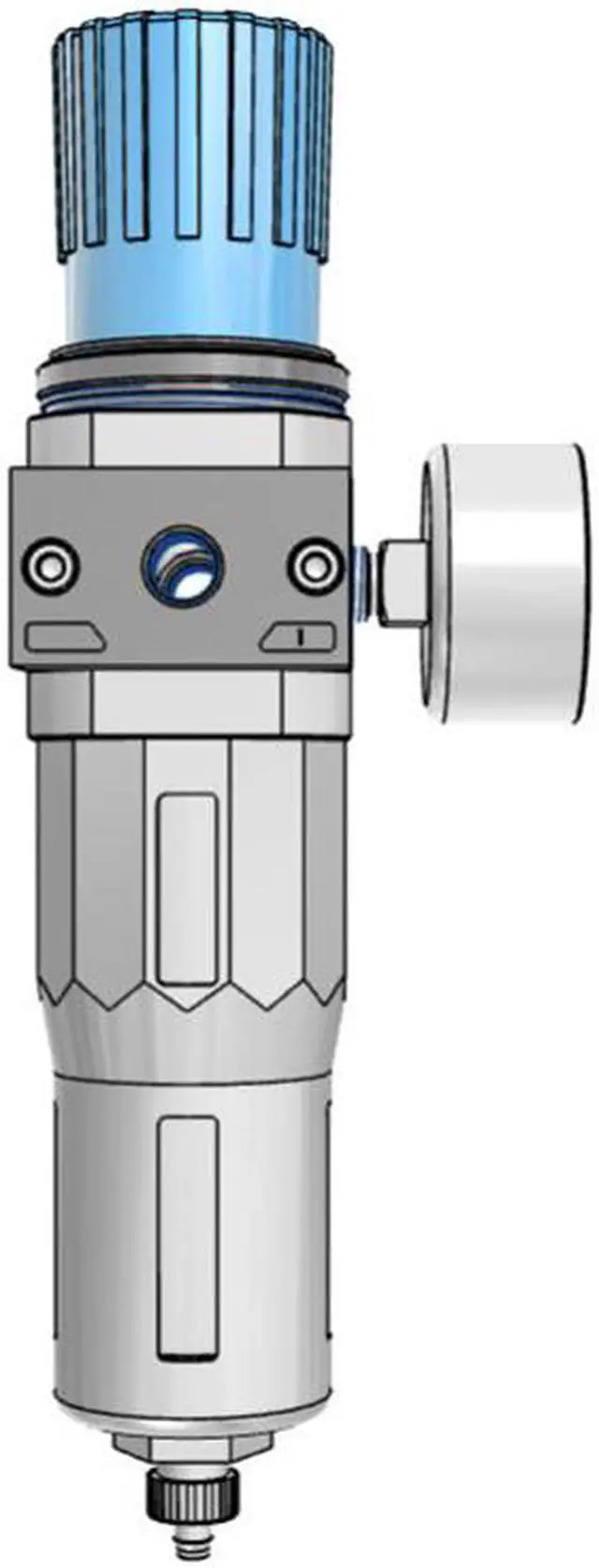 Alt view image 3 of 6 - FESTO LFR-1/4-D-MIDI-A Filter Regulator 186484 43 cm3