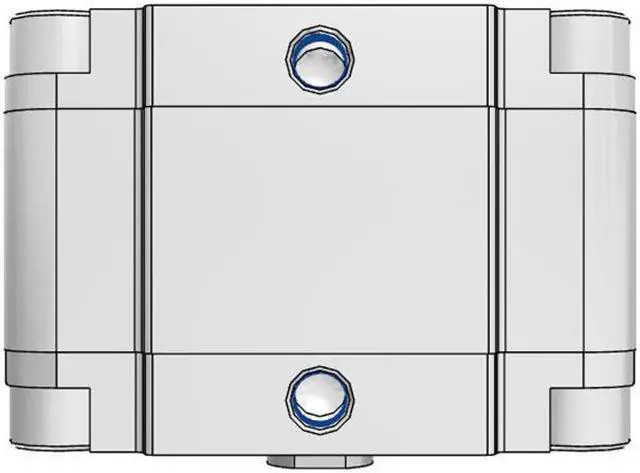 Alt view image 4 of 6 - FESTO ADVU-100-20-P-A Compact Cylinder 156579 Stroke 20 mm