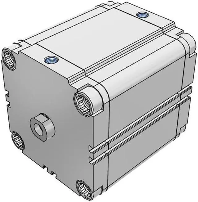 Alt view image 3 of 6 - FESTO ADVU-100-80-P-A Compact Cylinder 156585 Stroke 80 mm