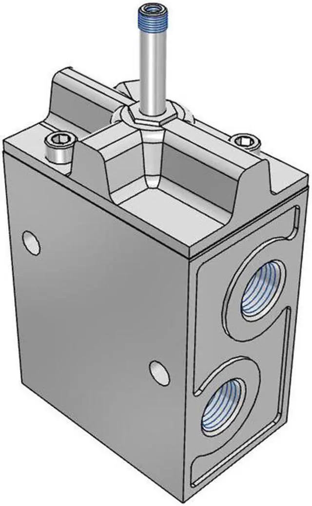Alt view image 5 of 6 - FESTO MFH-3-1/2 Solenoid Valve 9857 Width 52mm