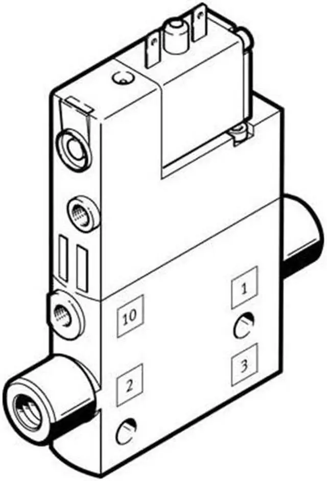 Main image of FESTO CPE10-M1BH-3GLS-M5 Solenoid Valve 196848 Width 10mm