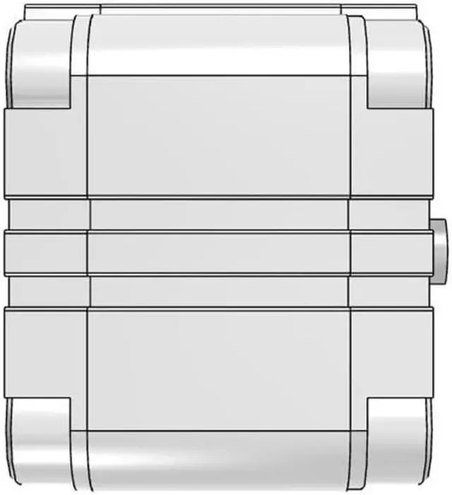 Alt view image 5 of 6 - FESTO ADVU-63-25-P-A Compact Cylinder 156562 Stroke 25mm