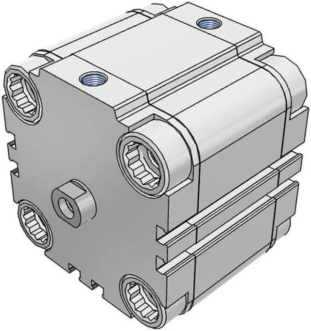 Alt view image 3 of 6 - FESTO ADVU-63-25-P-A Compact Cylinder 156562 Stroke 25mm