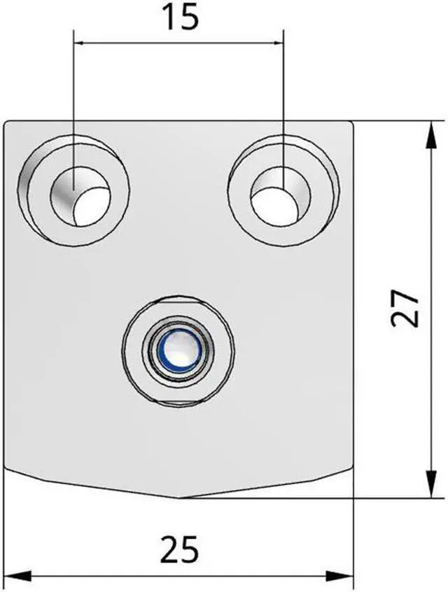Alt view image 5 of 6 - FESTO AEVC-16-5-I-P Short Stroke Cylinder 188099