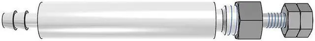 Alt view image 2 of 5 - FESTO EG-4-5-PK-2 Round Cylinder 15885 Stroke 5mm