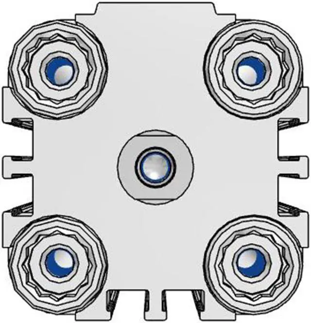 Alt view image 4 of 6 - FESTO ADVU-32-50-P-A Compact Cylinder 156537 50mm