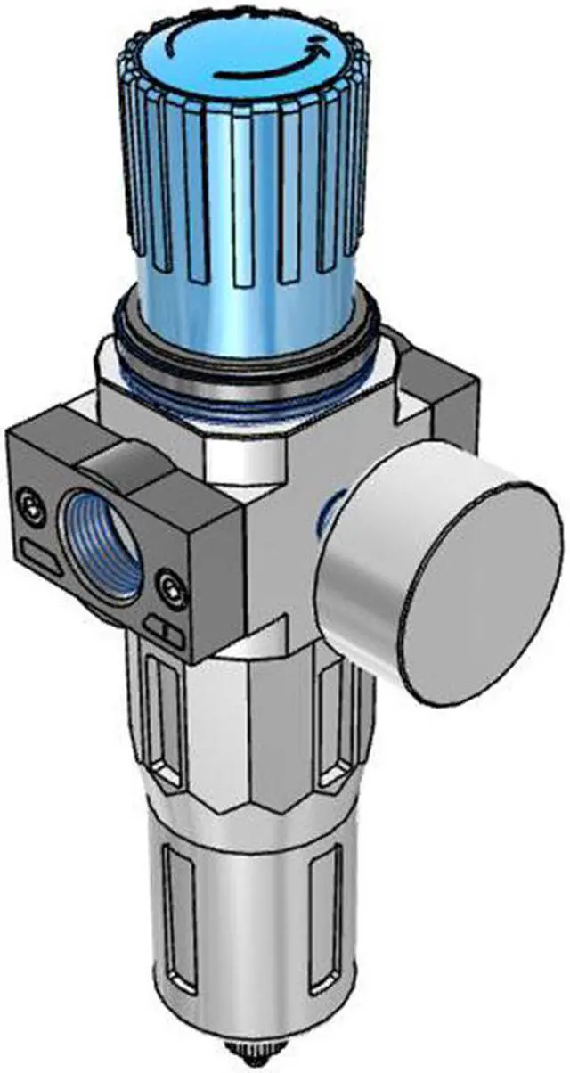 Alt view image 2 of 6 - FESTO LFR-3/4-D-MIDI-A Filter regulator 162685 43CM3