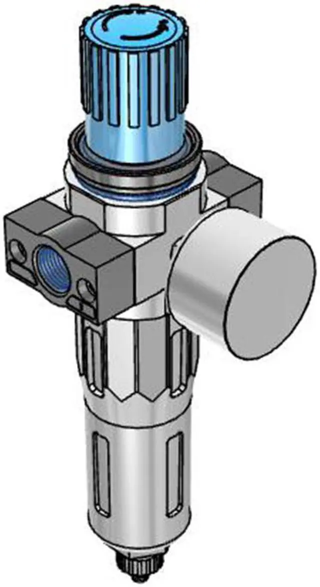 Alt view image 3 of 5 - FESTO LFR-3/8-D-MINI-A Filter Regulator 162684 40 µm