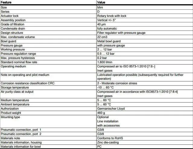 Alt view image 5 of 5 - FESTO LFR-3/8-D-MINI-A Filter Regulator 162684 40 µm
