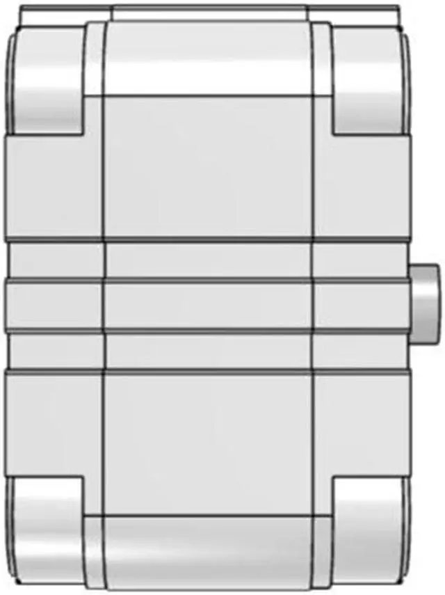 Alt view image 4 of 6 - FESTO ADVU-63-10-P-A Compact cylinder 156559 63mm
