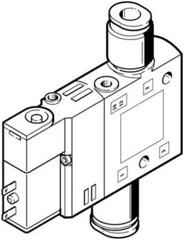 Main image of FESTO CPE14-M1BH-3OL-QS-8 Solenoid Valve 196892 Width 14mm
