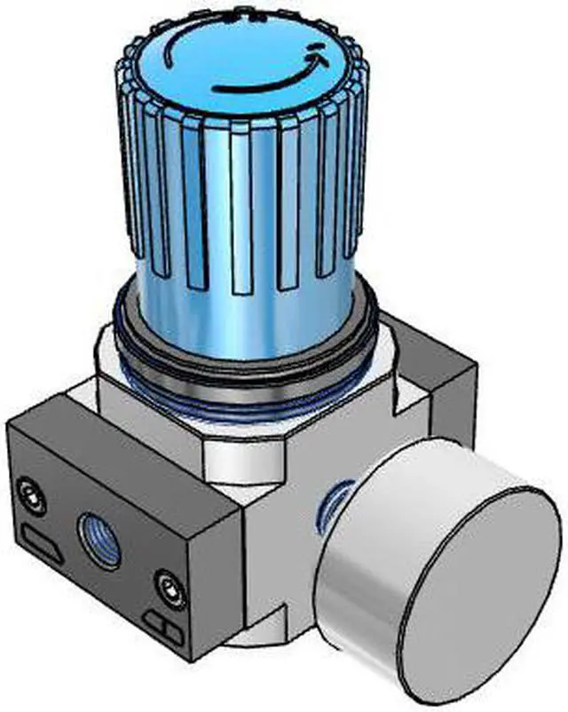 Alt view image 3 of 6 - FESTO LR-14-D-7-MIDI Pressure regulator 186453 0.2 bar