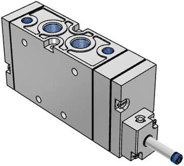 Alt view image 5 of 6 - FESTO MFH-5-3/8-B Solenoid Valve 19705 Width 40 mm