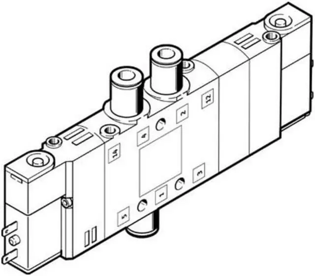 Alt view image 4 of 7 - FESTO CPE10-M1BH-5/3B-QS-6-B Solenoid Valve 533157 Width 10mm