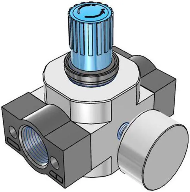 Alt view image 5 of 6 - FESTO LR-1-D-7-MAXI Pressure regulator 162589 60C